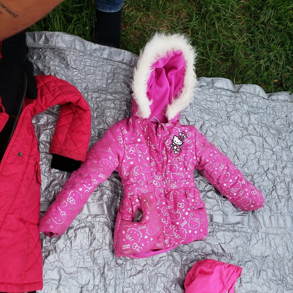 6x hello kitty girls winter coat
